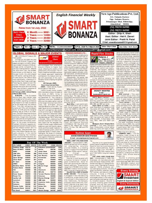 Title details for Smart Bonanza Financial Weekly English by New Age Publications Pvt. Limited - Available